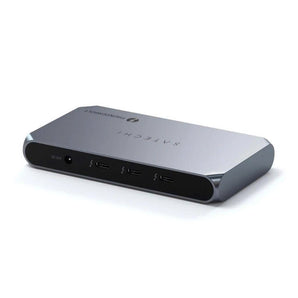 [THƯƠNG HIỆU MỸ] SATECHI Hub Thunderbolt 4 Slim Pro, Sạc USB C 96W, Màn hình đơn 8K hoặc kép 4K, 4 cổng Thunderbolt 4