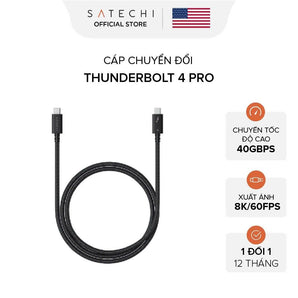 SATECHI Cáp sạc nhanh Thunderbolt 4, dài 1 mét