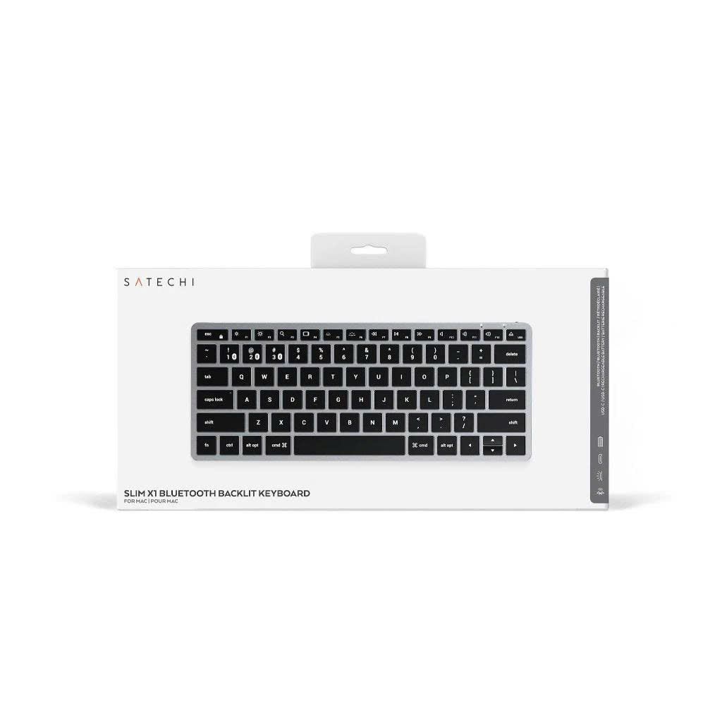 Bàn phím bluetooth Satechi Slim X1/X2/X3 Kết nối Blutooth 3 thiết bị, Pin dùng 45 ngày