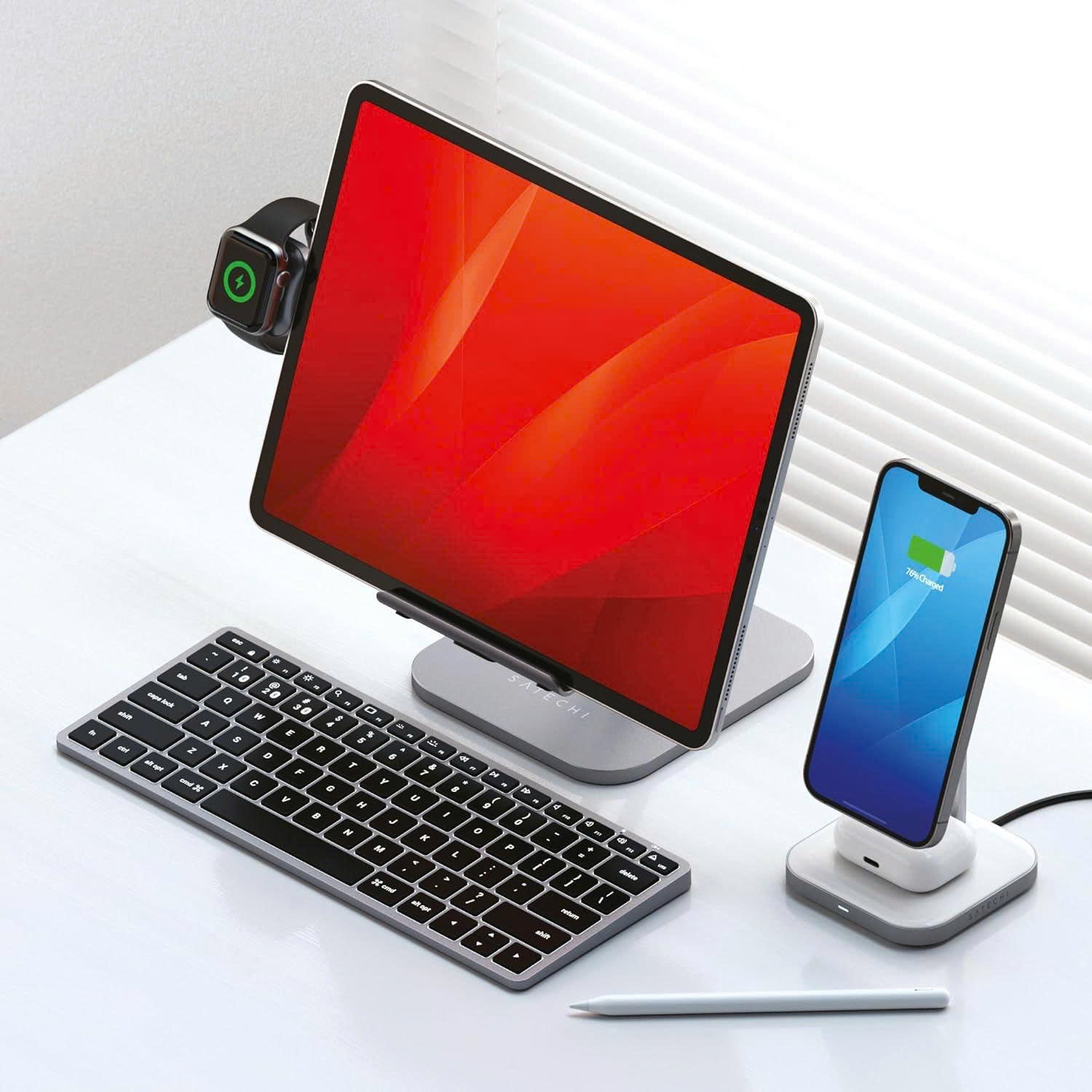Bàn phím bluetooth Satechi Slim X1/X2/X3 Kết nối Blutooth 3 thiết bị, Pin dùng 45 ngày