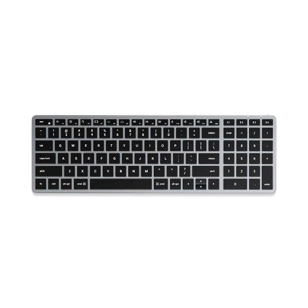 Bàn phím bluetooth Satechi Slim X1/X2/X3 Kết nối Blutooth 3 thiết bị, Pin dùng 45 ngày