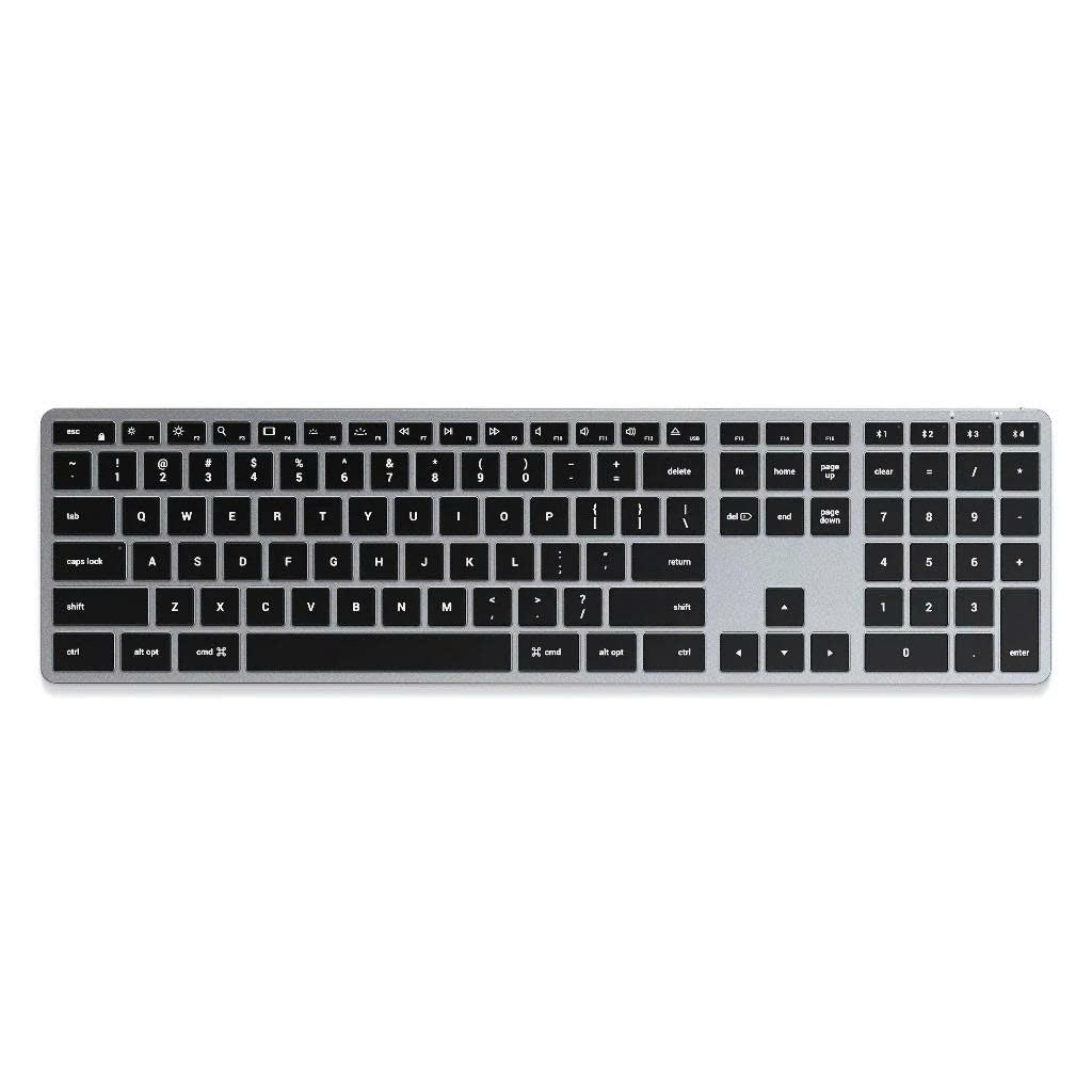 Bàn phím bluetooth Satechi Slim X1/X2/X3 Kết nối Blutooth 3 thiết bị, Pin dùng 45 ngày