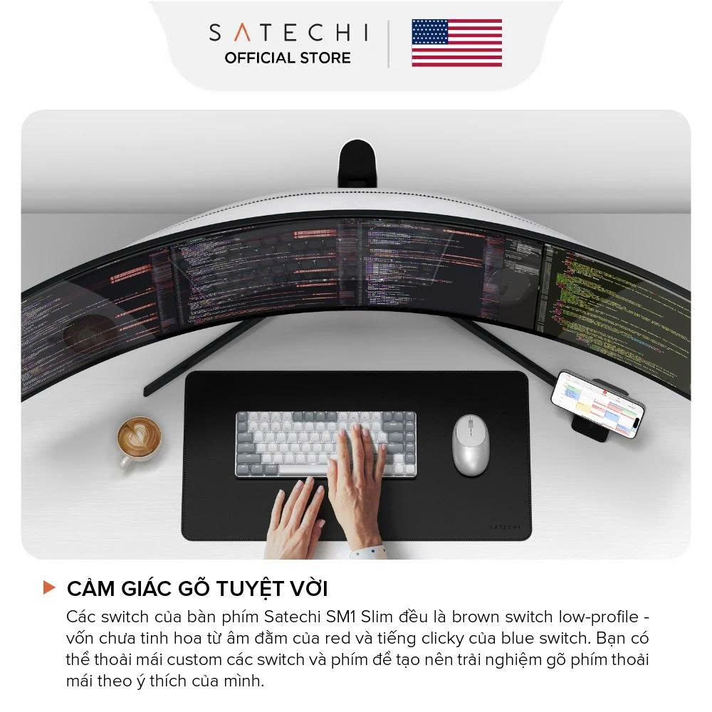 Bàn phím cơ không dây Satechi SM1