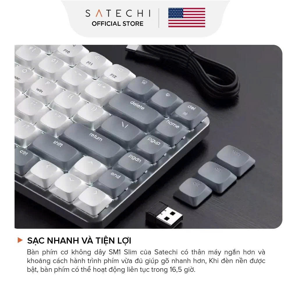 Bàn phím cơ không dây Satechi SM1